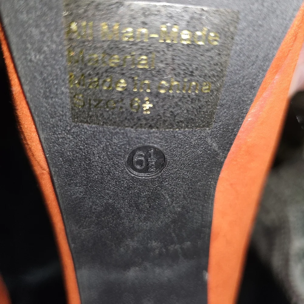 Orange Sz. 6.5 Platform Heels - Picture 4 of 5